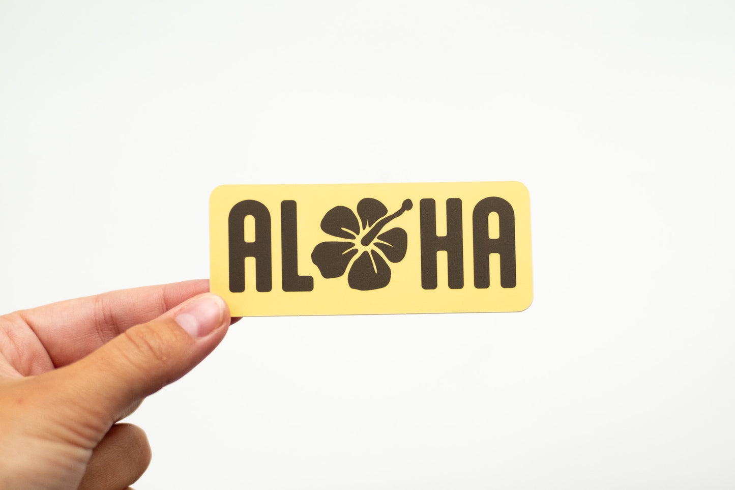 Aloha Hibiscus Vinyl Sticker