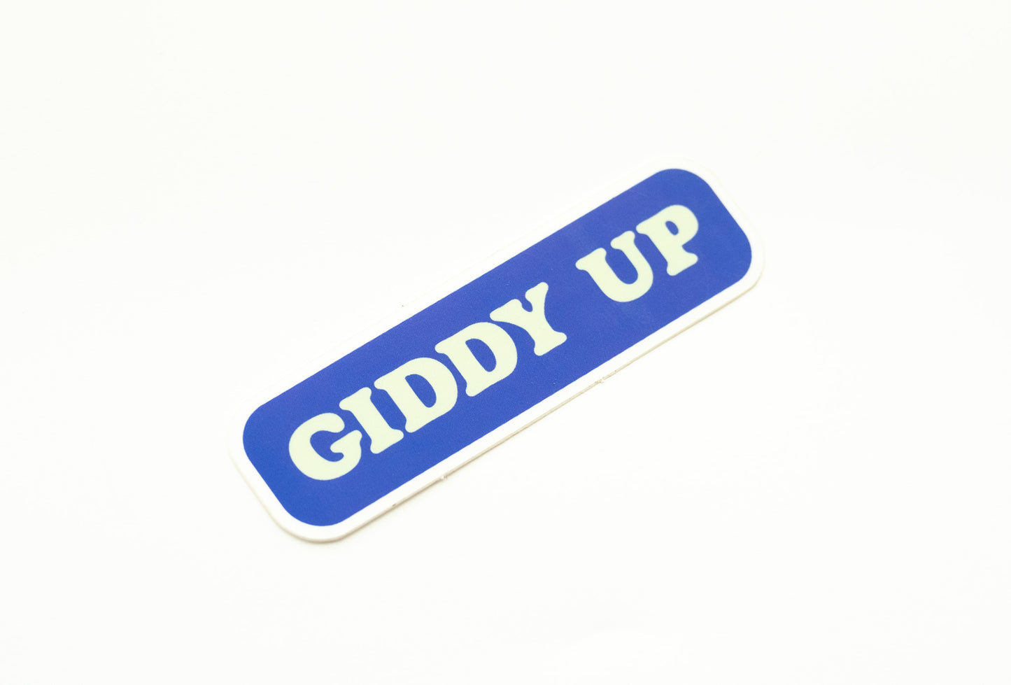 Giddy up vinyl sticker