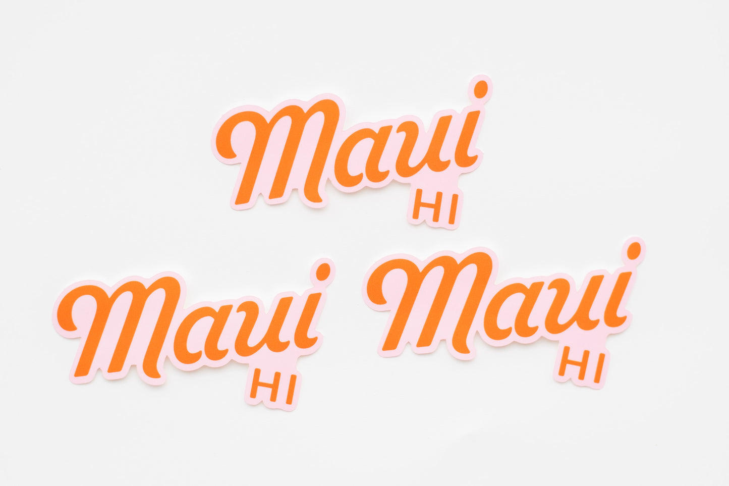 Maui Lettering Vinyl Sticker - Hawaiian Islands