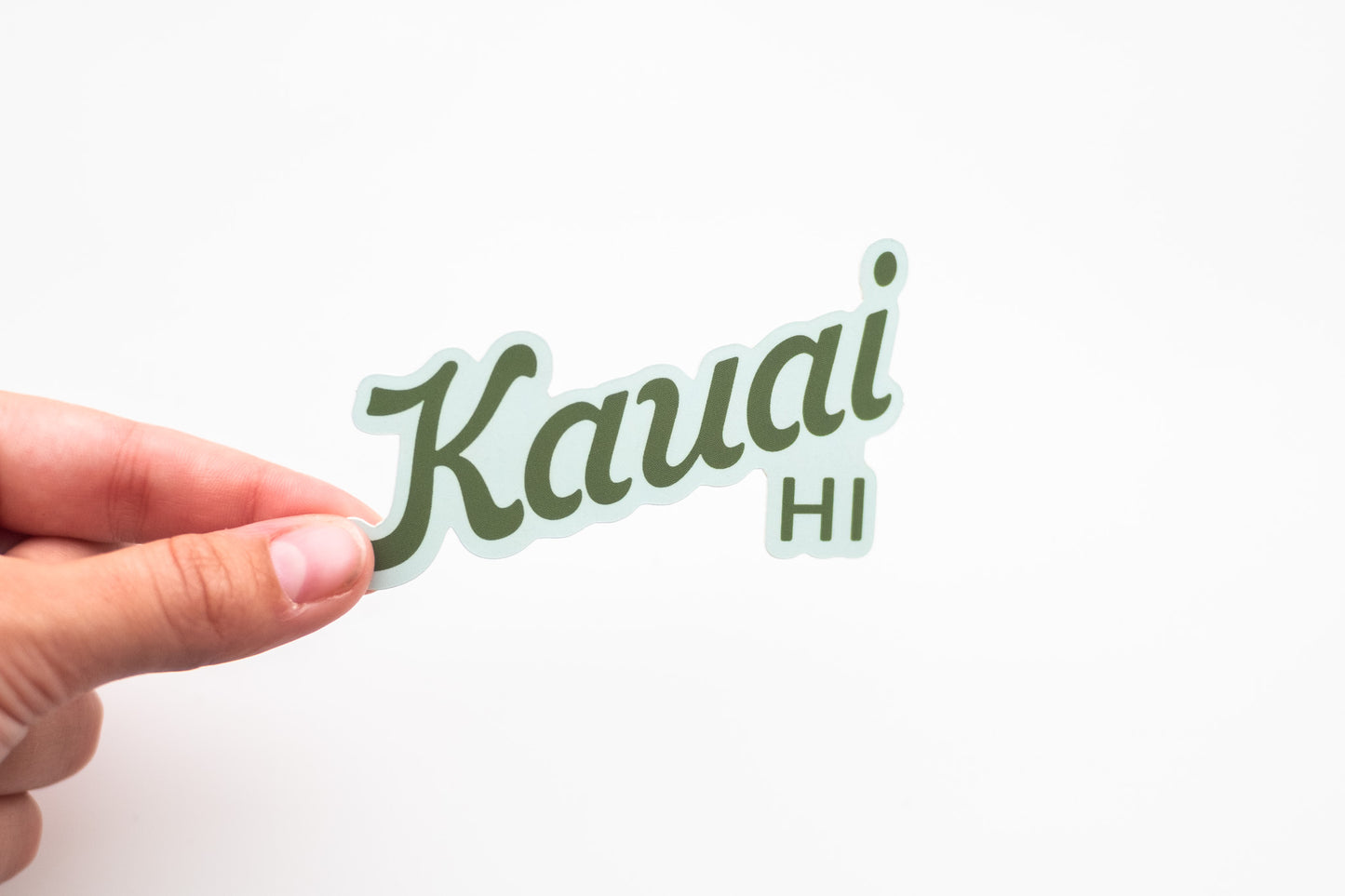 Kauai Lettering Vinyl Sticker - Hawaiian Islands