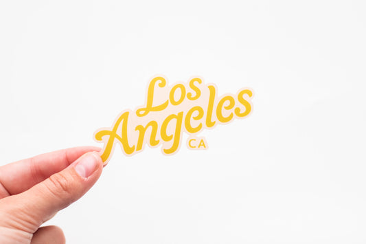 Los Angeles Lettering Vinyl Sticker - LA California