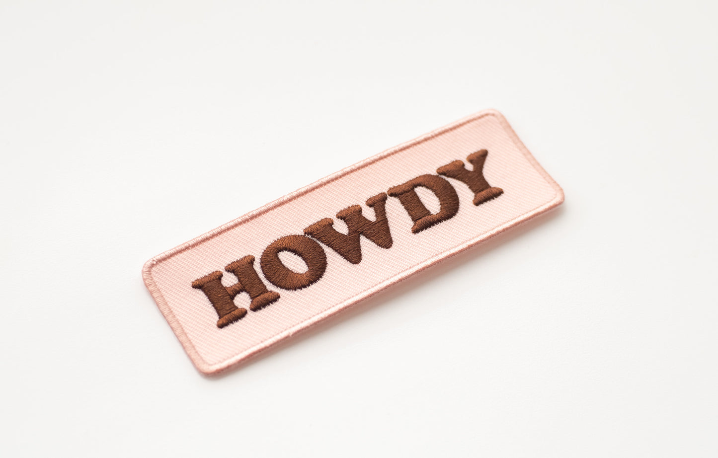 Howdy Iron On Patch