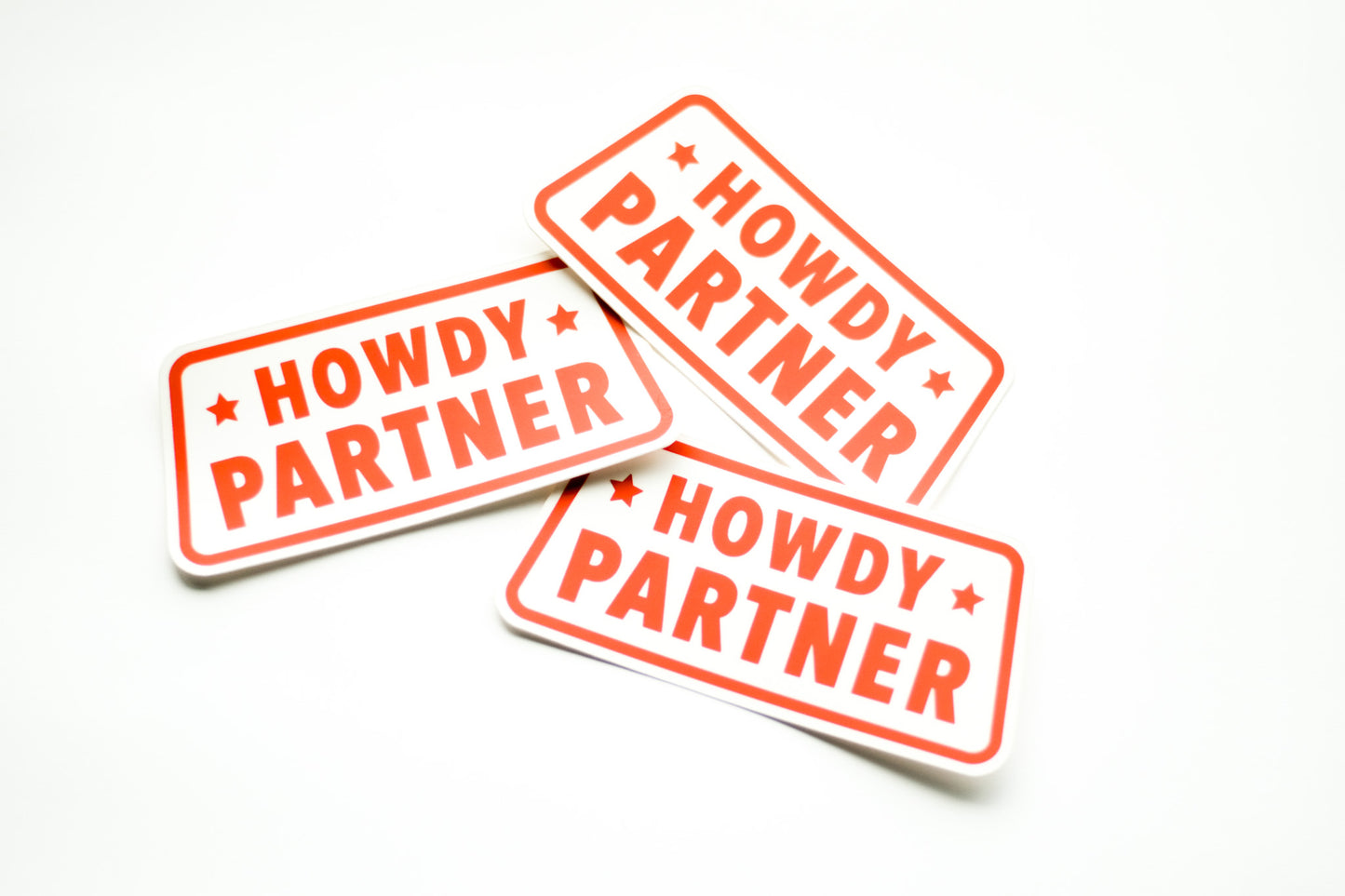 Howdy Partner vinyl sticker