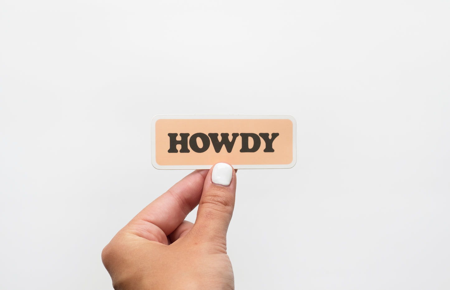Howdy vinyl sticker