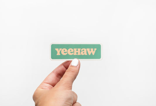 Yeehaw vinyl sticker