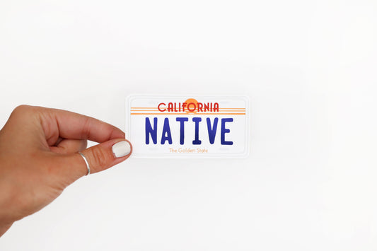 California License Plate Sticker