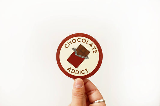 Chocolate Addict vinyl sticker