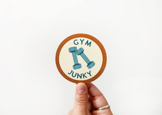 Gym Junky vinyl sticker