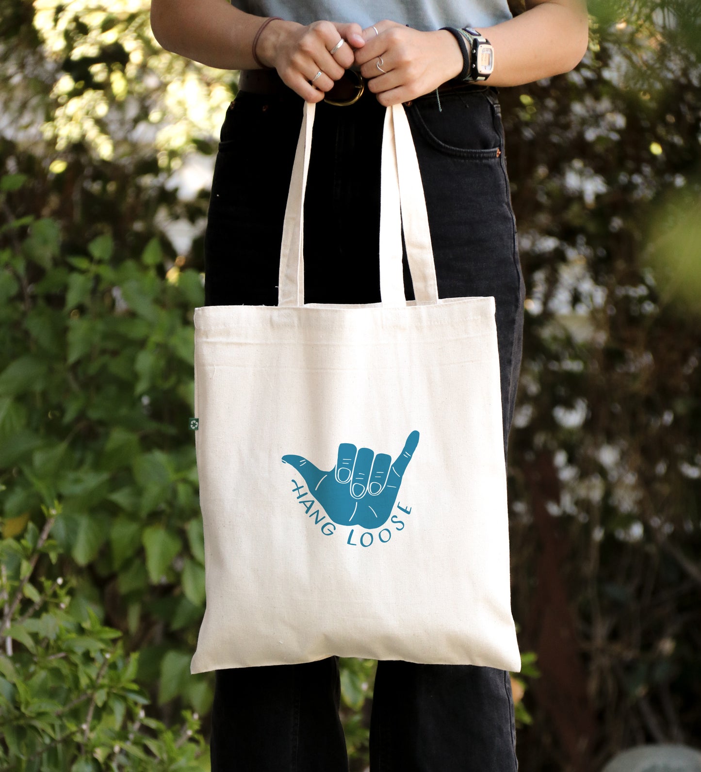 Hang Loose - Canvas Tote Bag - Recycled Cotton