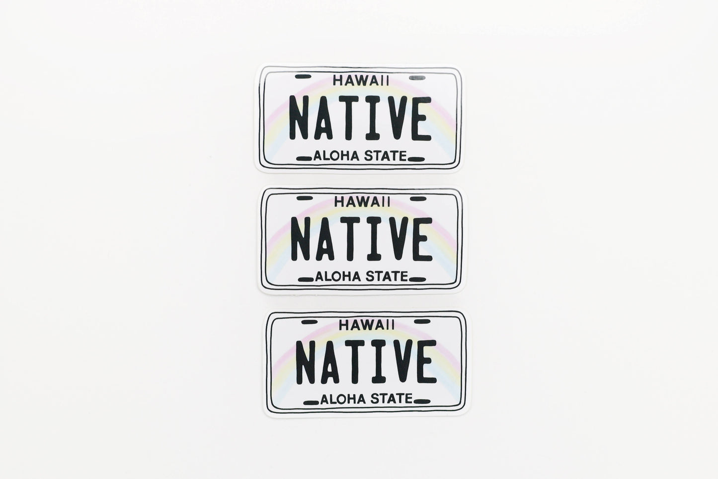 Hawaii License Plate Sticker