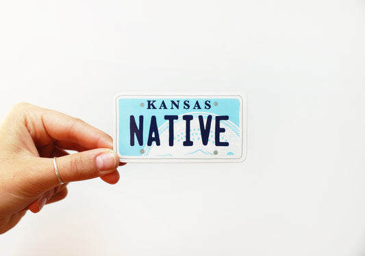Kansas License Plate Sticker