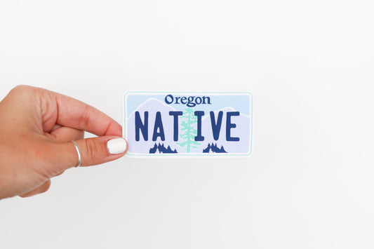 Oregon License Plate Sticker