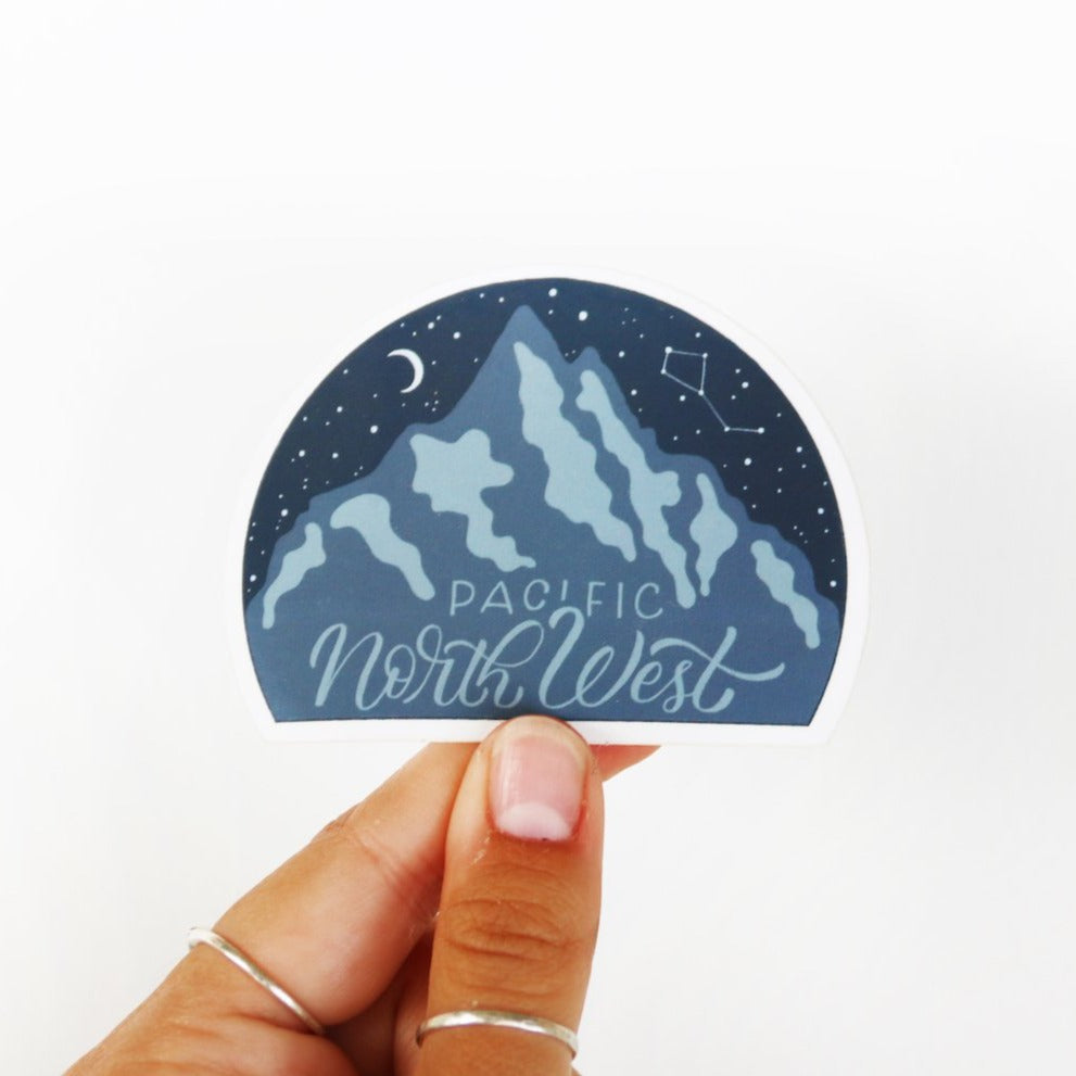 Pacific North West Nighttime Sticker