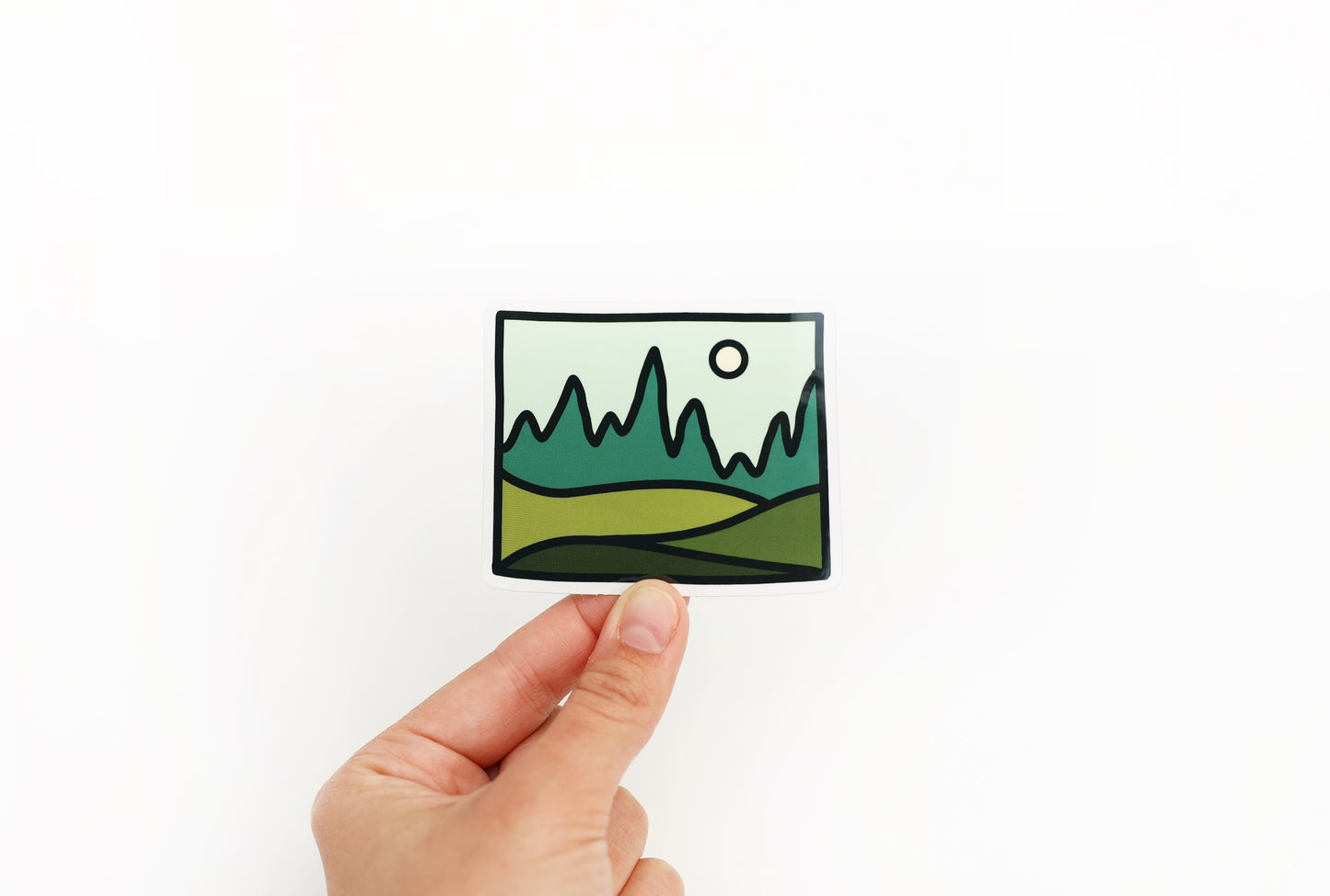 Wyoming Landscape Sticker