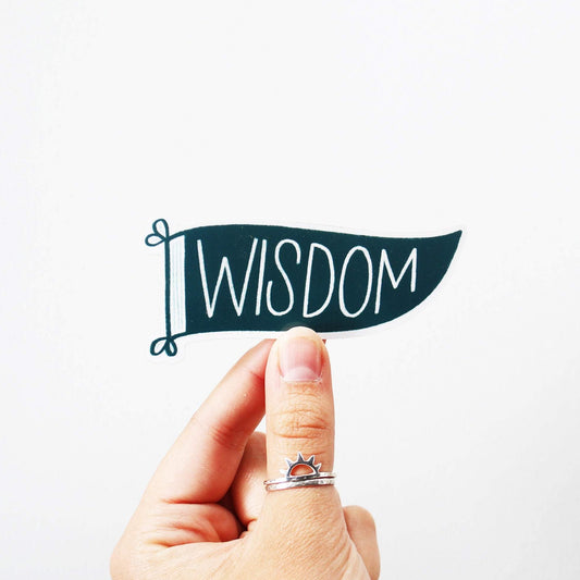 Wisdom Pennant Sticker