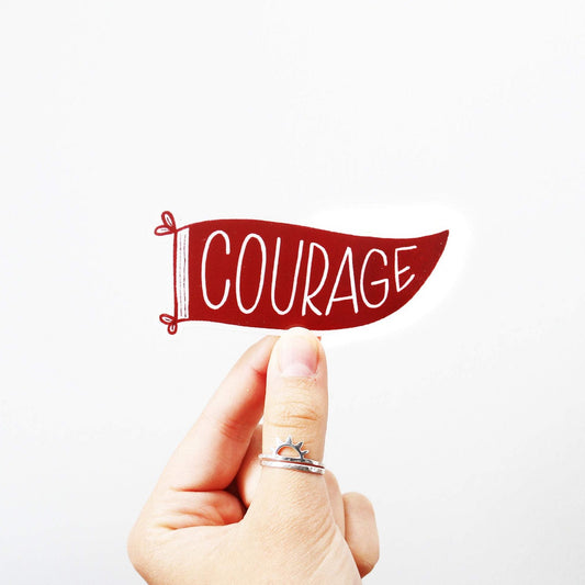 Courage Pennant Sticker