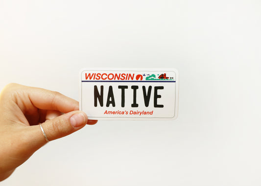 Wisconsin License Plate Sticker