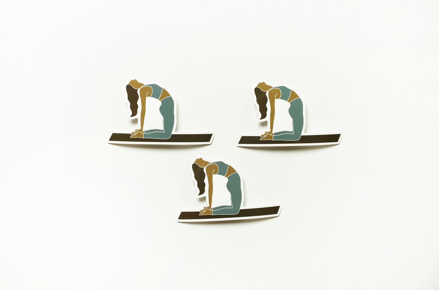 Camel Yoga Pose Vinyl Sticker